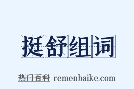 挺舒组词是什么意思的图片